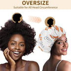 3 PCS Shower Caps for Women, Upgrade Comfortable & Extra Large & Double Layers - Image 4