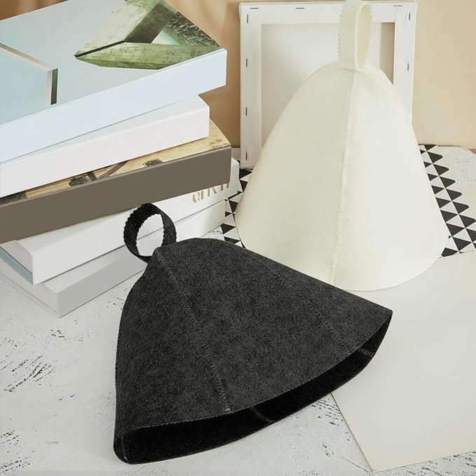 JaGely Sauna Hat for Men Women Sauna Hat Vaporarium Cap Russian Banya Cap for - Image 5