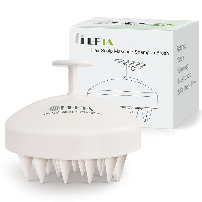 HEETA Scalp Scrubber Shampoo Brush, Scalp Massager Tool by HEETA