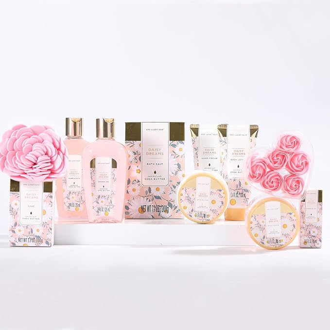 Spa Gift Baskets for Women, Spa Luxetique Bath Gift Set, Bath Salt, Essential - Image 2