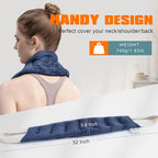 uncn Heating Pad for Neck Shoulders and Back Microwavable Wrap Weighted Neck - Image 4