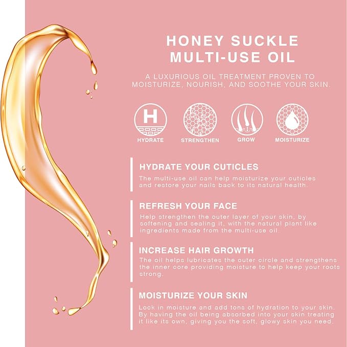 BEAUTE DE PROVENCE Honey Suckle Multi-Use Face, Body & Hair Oil - Image 3