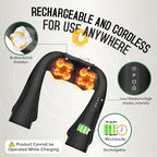 Cordless Shiatsu Neck and Shoulder Massager, Back Massager - Image 2