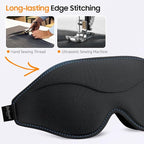 BeHoomi Sleep Mask, 2 Packs Premium Eye Mask - Image 4