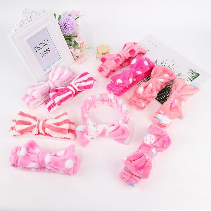 Casoty 10 Pcs Skincare Headbands, Spa Headband - Image 7