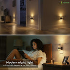 L LOHAS LED Night Lights Plug into Wall, 2 Pack Acrylic Night Light, Dimmable - Image 6