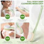 Back Scrubber for Shower with Long Handle, Dual-Sided Bath Brush with Soft - Image 5