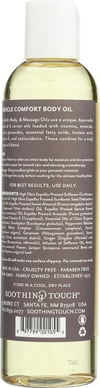 Soothing Touch Bath & Body Massage Oil, Muscle Comfort - 8 Oz - Image 2