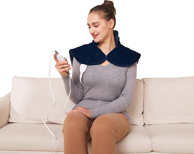 Ruqiji 19" x 24" Weighted Neck&Shoulder Heating Pad, 2.5lbs - Image 6