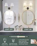 2-Light Bathroom Light Fixtures, Double Wall Sconce - Image 5