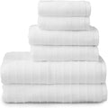 Welhome James 100% Cotton Textured Stripe Towel Set by WelhomeByWelspun