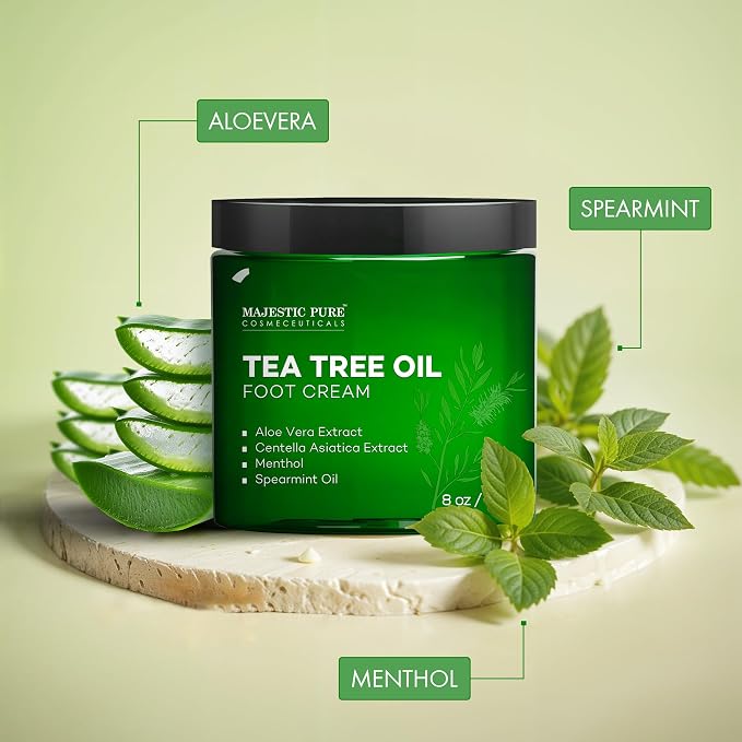 Majestic Pure Tea Tree Oil Foot Cream, Warming Cream - Image 6