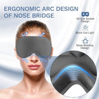 FlyCoco 99% Fully Block Out Light Eye Sleep Mask, 3D Deep Contoured Eyes Cover - Image 4