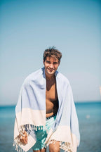 Bazaar Anatolia Turkish Beach Towel 100% Cotton Bath Towels 71x39 Quick Dry - Image 2