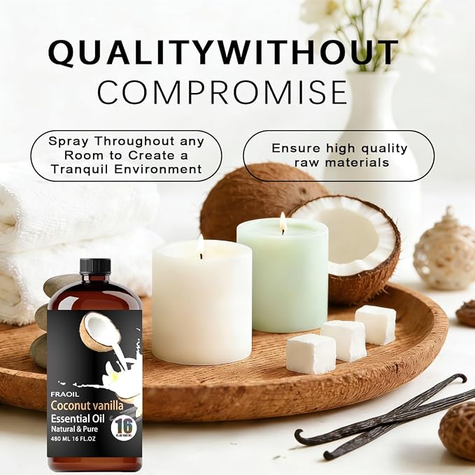 Coconut Vanilla Essential Oil, Coconut Vanilla Oil 16 Fl Oz 480 ML - Image 2