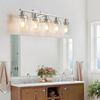 MOKATNG 5-Light Bathroom Light Fixtures, Vanity Light - Image 3