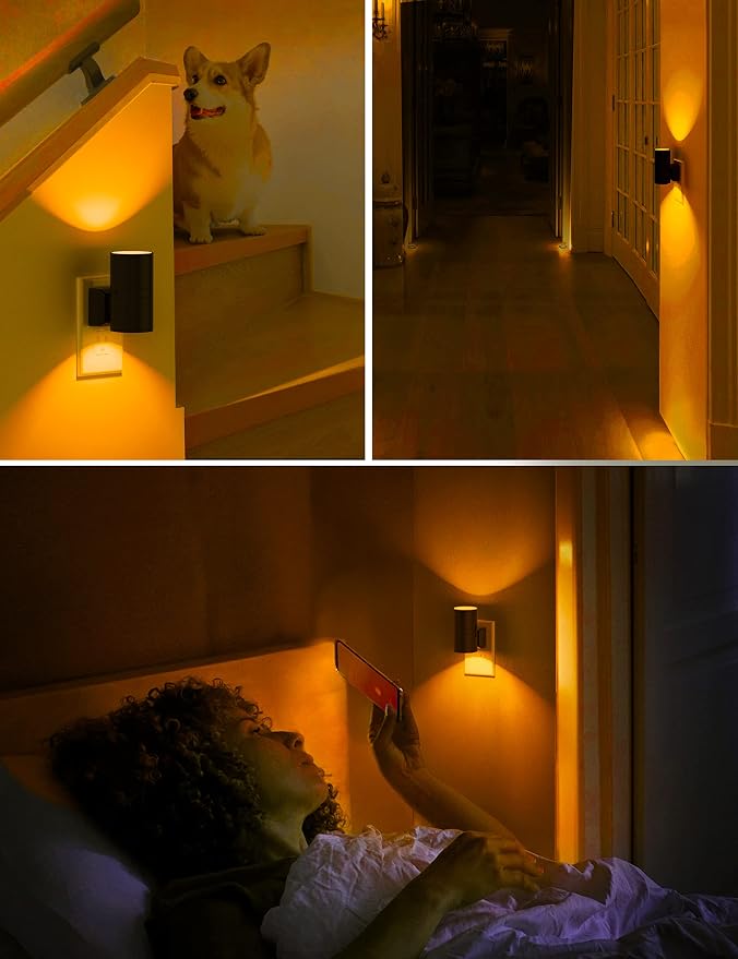 L LOHAS LED Night Light, Amber Nightlight, Dimmable Night Light, Light Sensor - Image 7