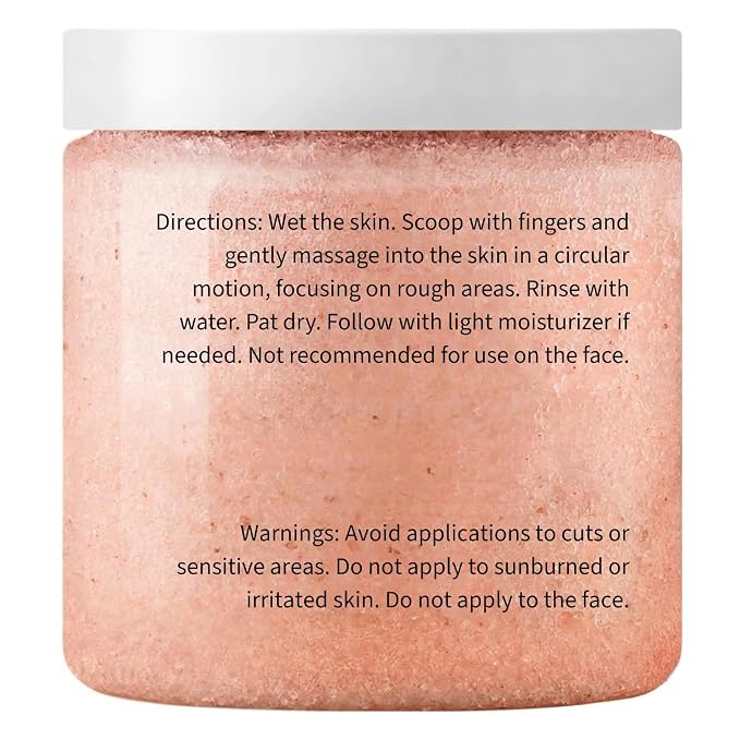 Himalayan Salt Body Scrub with Almond Oil, Exfoliating Mineral Formula - Image 4