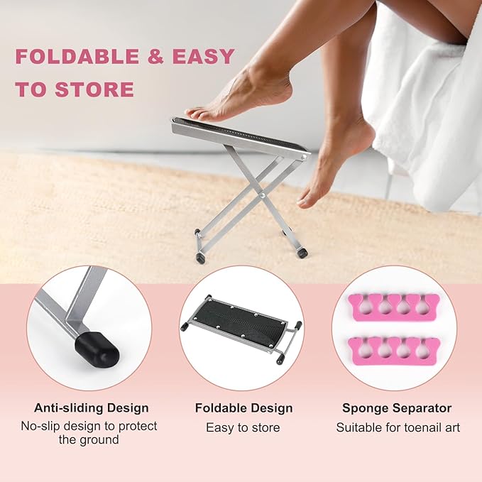 Pedicure Foot Rest, Adjustable Foot Stand - Image 4