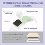 TOLEVITA Steam Eye Mask, 20 Pack Self-Heating Disposable Warm Eye Masks - Image 6