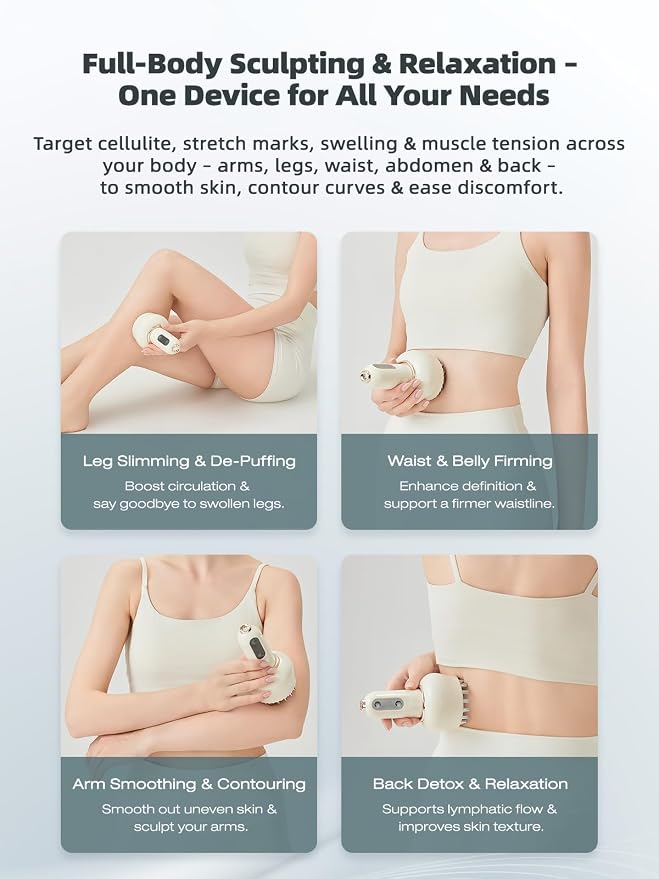 Yuonry Lymphatic Drainage Massager & Anti Cellulite Massage Tool, Helps Reduce - Image 5