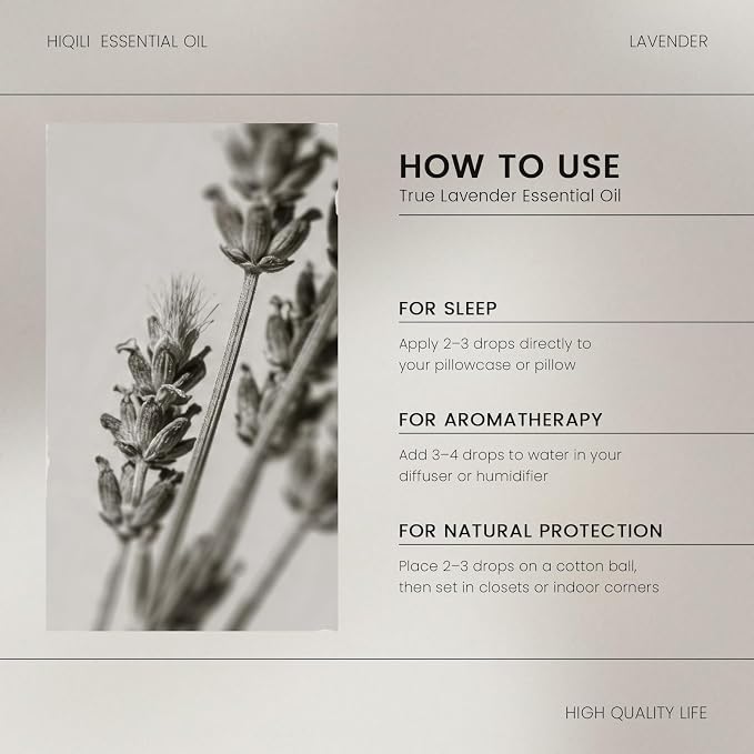 HIQILI Lavender Essential Oil for Diffuser, Aromatherapy & Air Freshening - Image 6