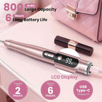 Cordless Nail Drill 35000RPM, Portable Electric Nail File - Image 4