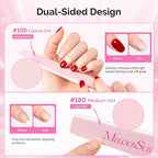 MelodySusie Nail File Kit, Professional Nail Art Manicure Pedicure Supplies - Image 3