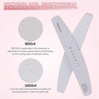 Makartt Nail Files: 180/240 Grit Emery Boards - Image 3
