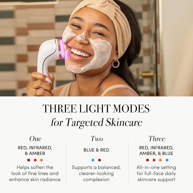 reVive Light Therapy Lux Collection Soniqué Cleanser, Sonic Face Cleanser Brush - Image 2