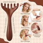 ProSuites 3 Pcs Wooden Head Scalp Massager Comb, Long Handle Head Massage Tool - Image 6
