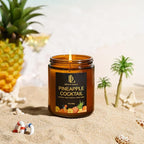 Pineapple Cocktail Candles, 7oz Pineapple Cocktail Scented Candle, Natural Soy - Image 5
