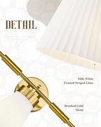Bathroom Light Fixture, HWH 5-Light Bathroom Vanity Light Brushed Gold Vanity - Image 3