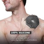 iTokGoK® Silver-Infused 2-in-1 Silicone Body Scrubber, Double-Sided Design Body - Image 2