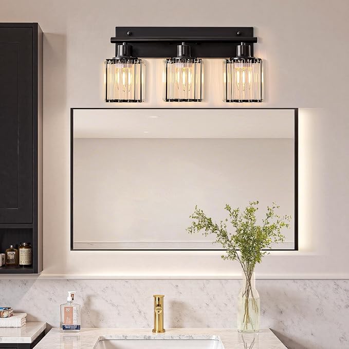 Bathroom Light, 3-Light Modern Crystal Vanity Light, Bathroom Lighting Fixtures - Image 8