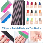Nail File and Buffer Set, 4 Way Nail Buffers Shine Kit Professional Nail Files - Image 2