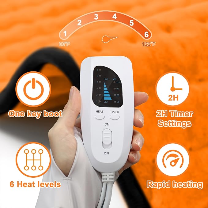 Deepsoon Heating Pad, Electric Heating Pads - Image 8