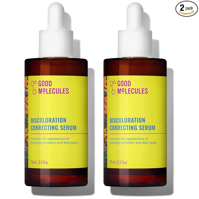 Good Molecules Discoloration Correcting Serum Pack 2 – 75 ml / 2.5 fl oz Each | by GoodMolecules