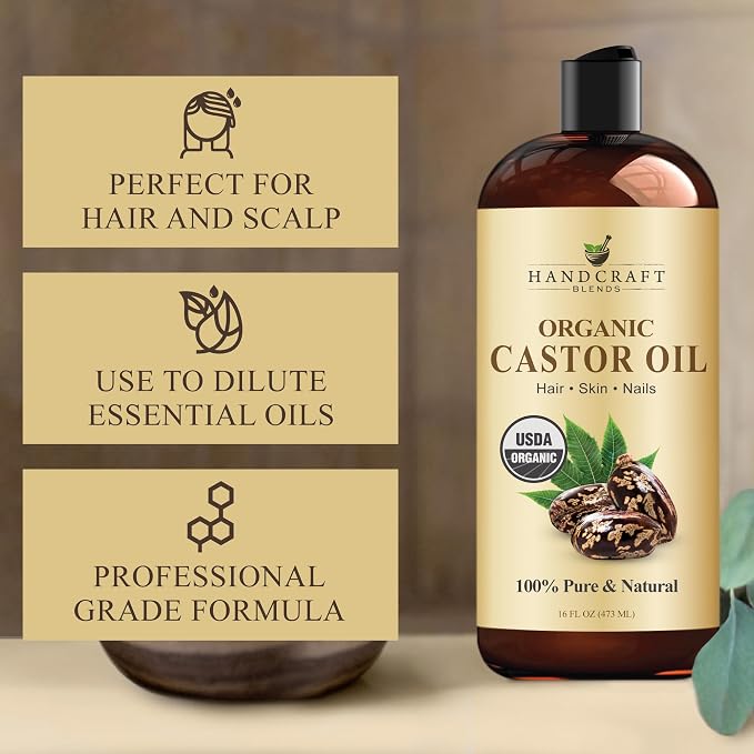 Handcraft Blends Organic Castor Oil 16 Fl Oz | 100% Pure and Natural | Premium - Image 5