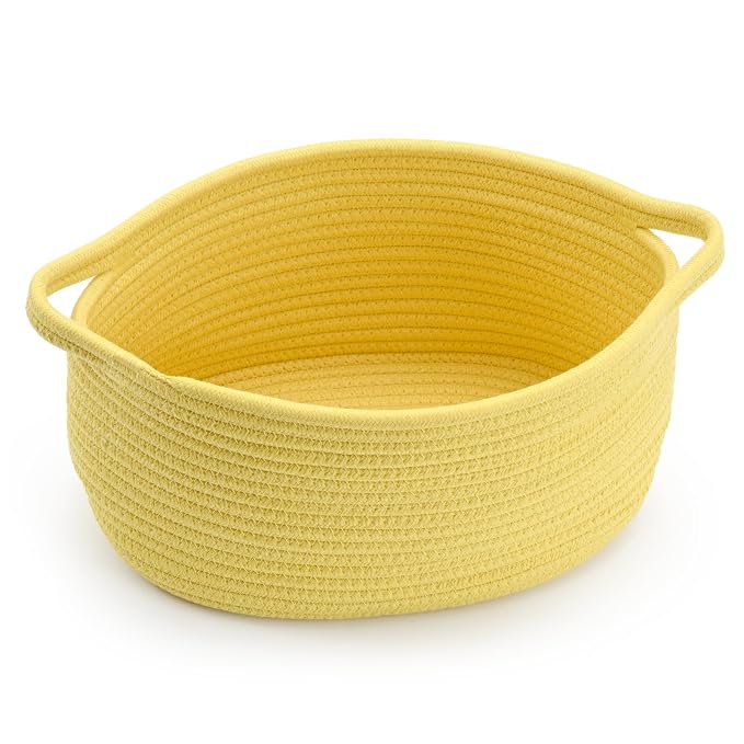 Happyiren Yellow Woven Storage Basket by Unknown