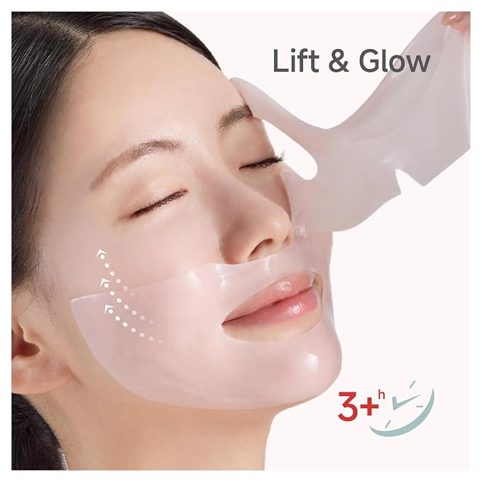 CANDORLOV Overnight Collagen Lifting Face Mask 5 Sheets, Korean Face Lifting - Image 2