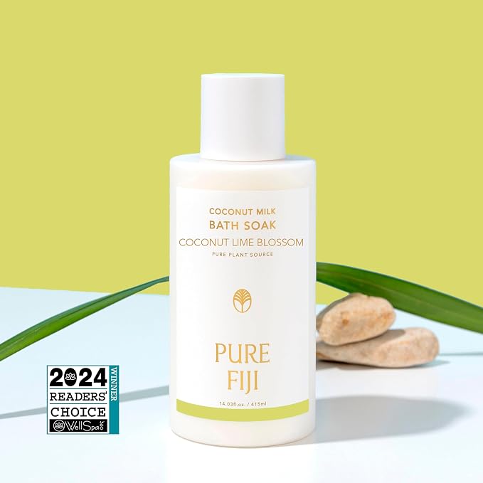Pure Fiji Coconut Milk Bath Soak, Coconut Lime Blossom - Image 4