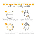 BRÜUN Jelly Mask Jar Calendula Peel-Off Face Care Rubber Mask | 23 fl oz Skin - Image 4