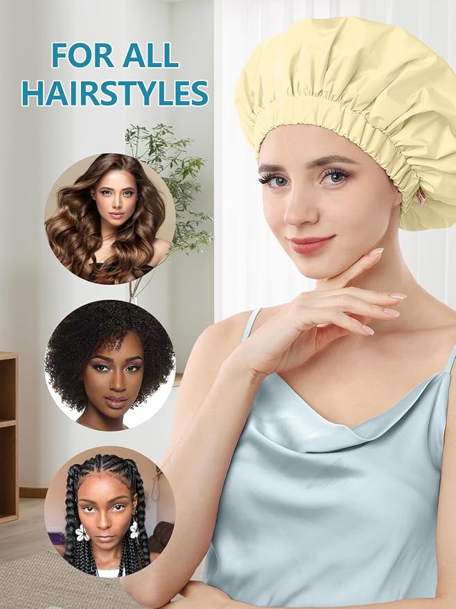 Years calm Reusable Waterproof Shower Caps - Image 6