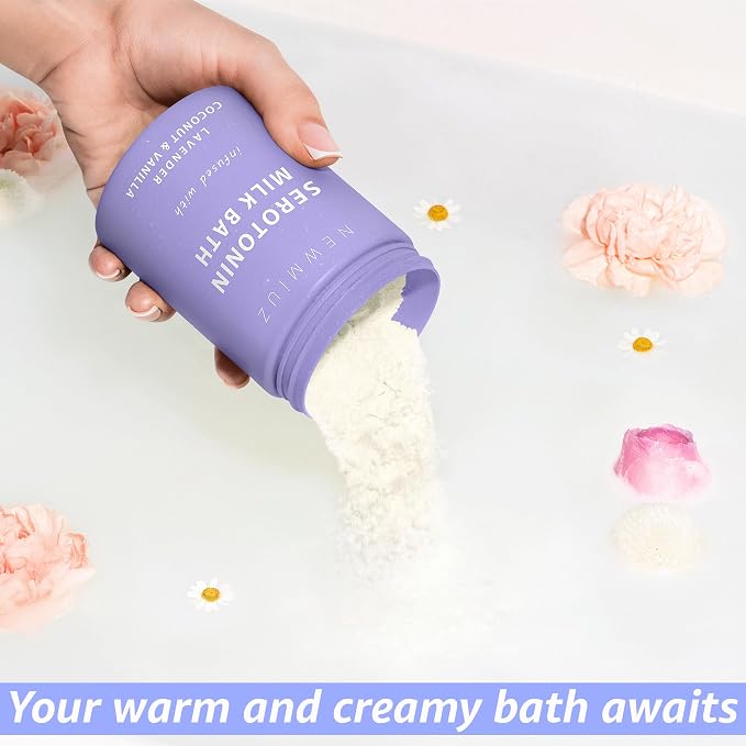 Creamy Coconut Lavender Milk Bath Soak Powder Moisturize Skin Calm Vanilla - Image 6