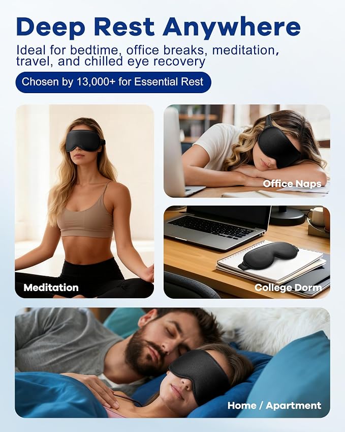 3D Weighted Cooling Gel Eye Mask - Image 6