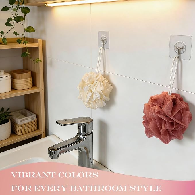 2-Pack Loofah Washcloth Combo 2-in-1, Exfoliating Soap Saver Pouch - Image 7