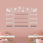 4 Tier Wall-Mounted Nail Polish Storage Racks 3PCS Metal Nail Polish Organizer - Image 2
