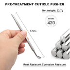Pre-treatment Cuticle Pusher, Russian Prep Nail Pushers, Dual Ended Cuticle - Image 8