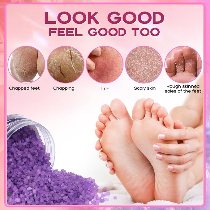 Bath Salts for Soaking Himalayan Pink Bath feet soka sea Salt 3 Set Kit - Image 4